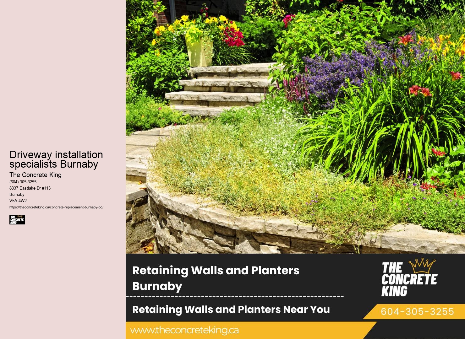 Driveway Border Installation Driveway installation specialists Burnaby