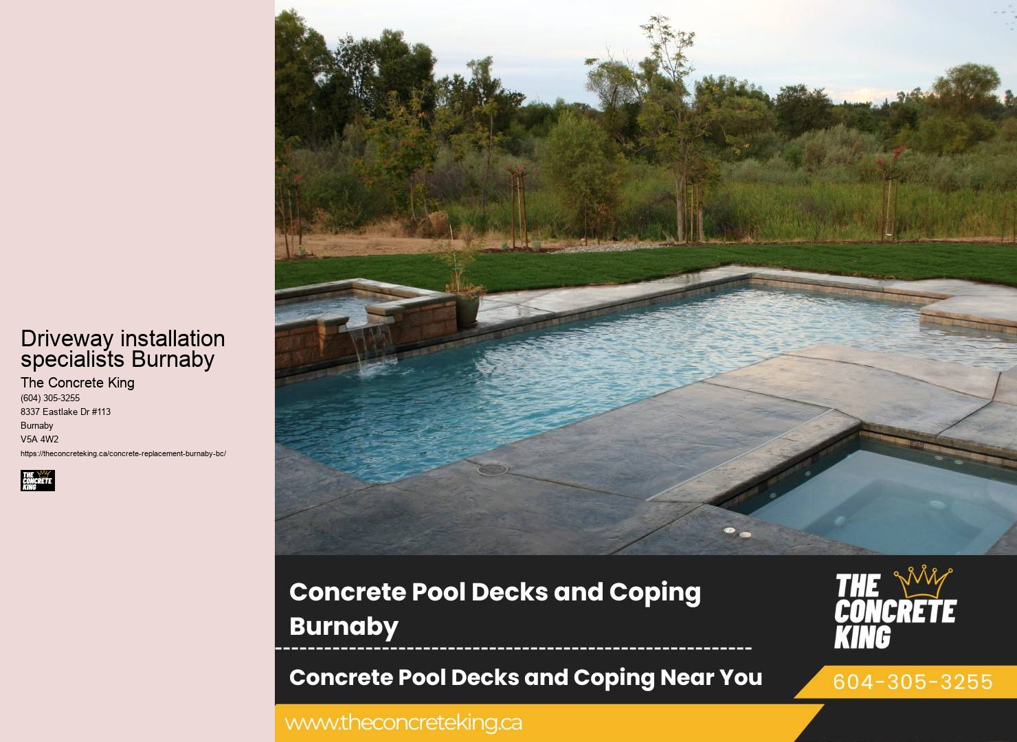 Driveway resurfacing experts Driveway installation specialists Burnaby