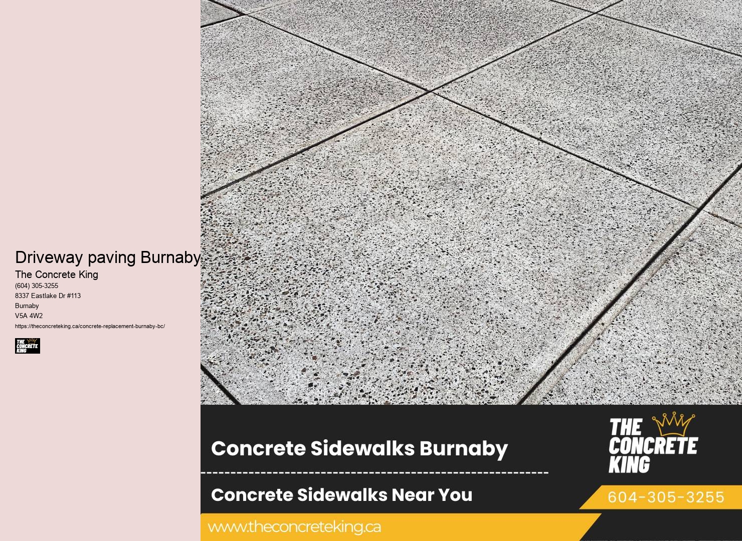 Experienced Driveway paving Burnaby Concrete Driveway Specialists