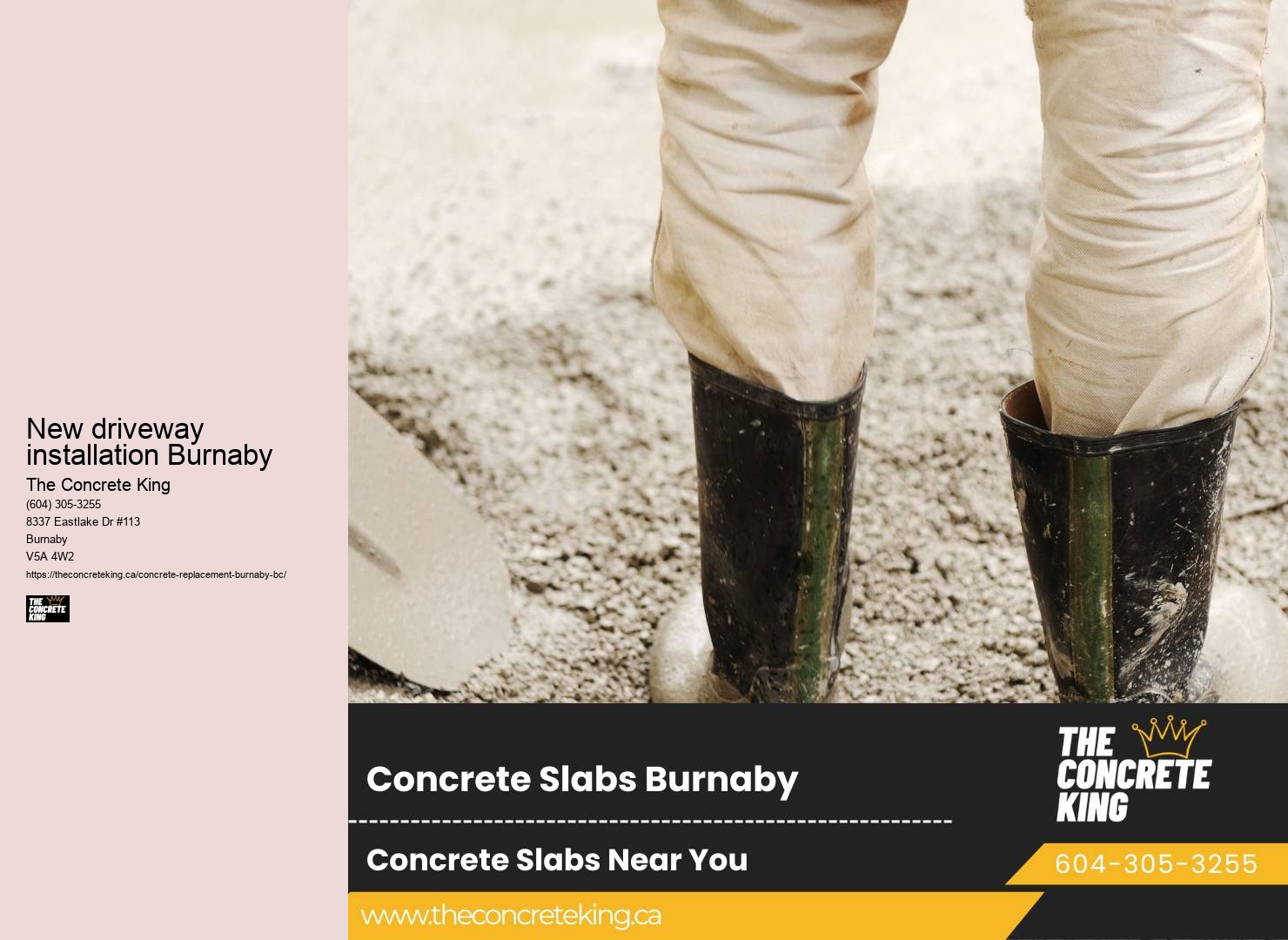 Concrete driveway restoration New driveway installation Burnaby