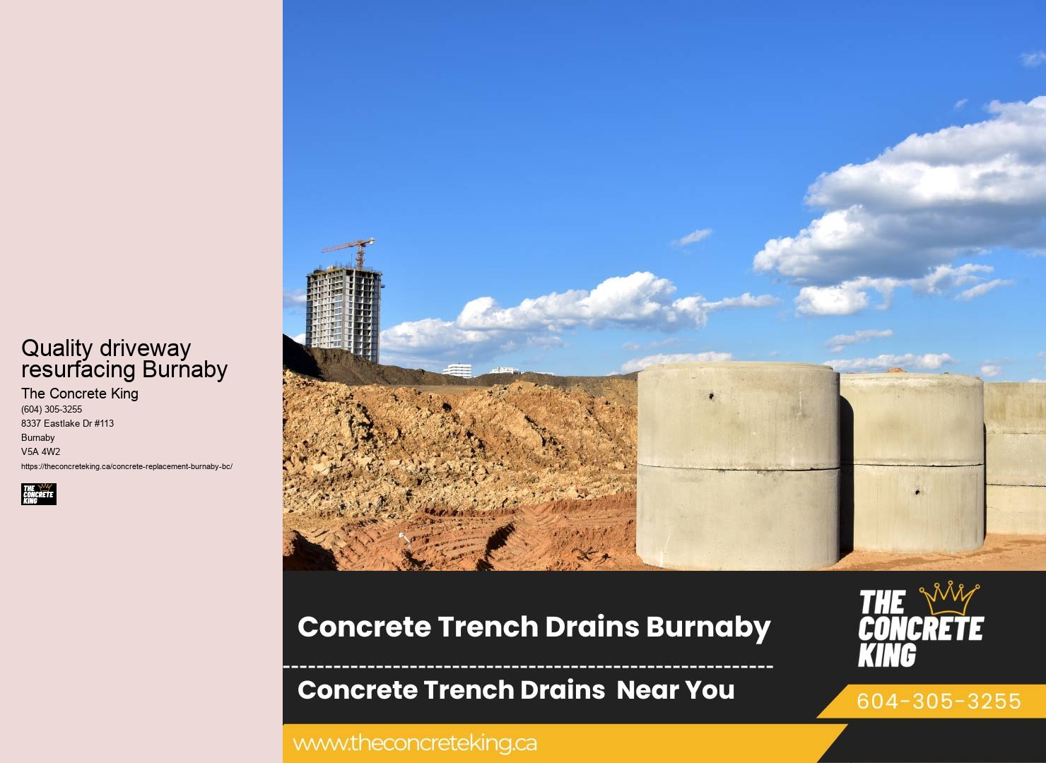 Concrete paving contractors Quality driveway resurfacing Burnaby