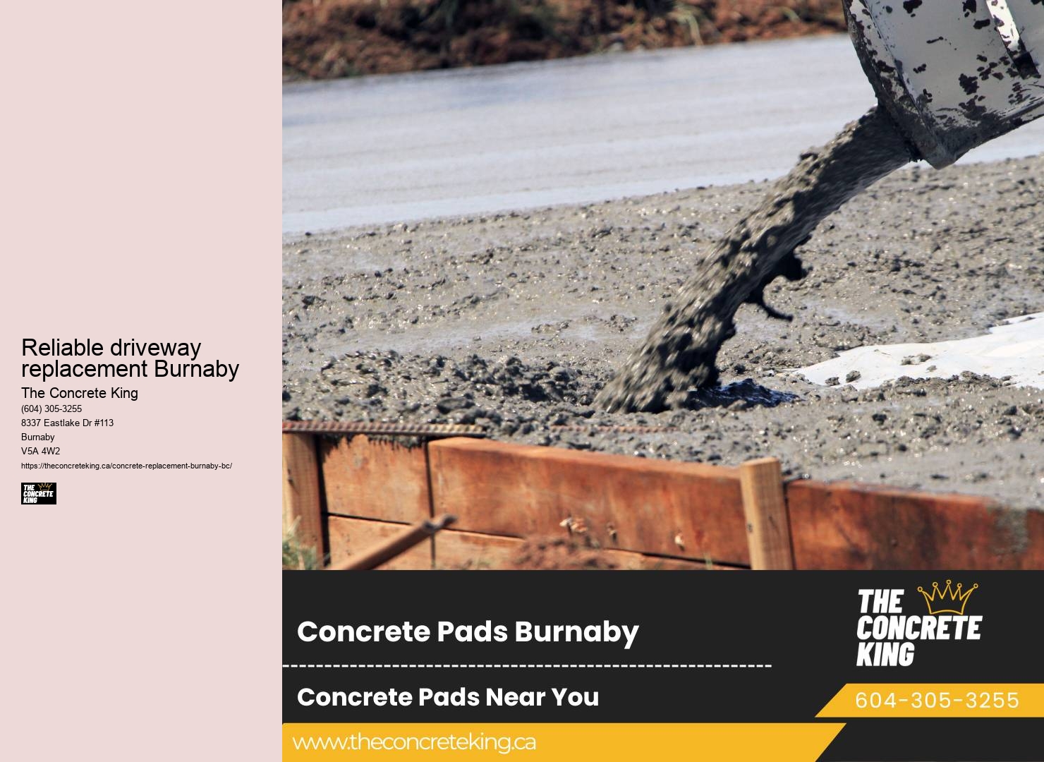 Reliable driveway replacement Burnaby Concrete Driveway Options